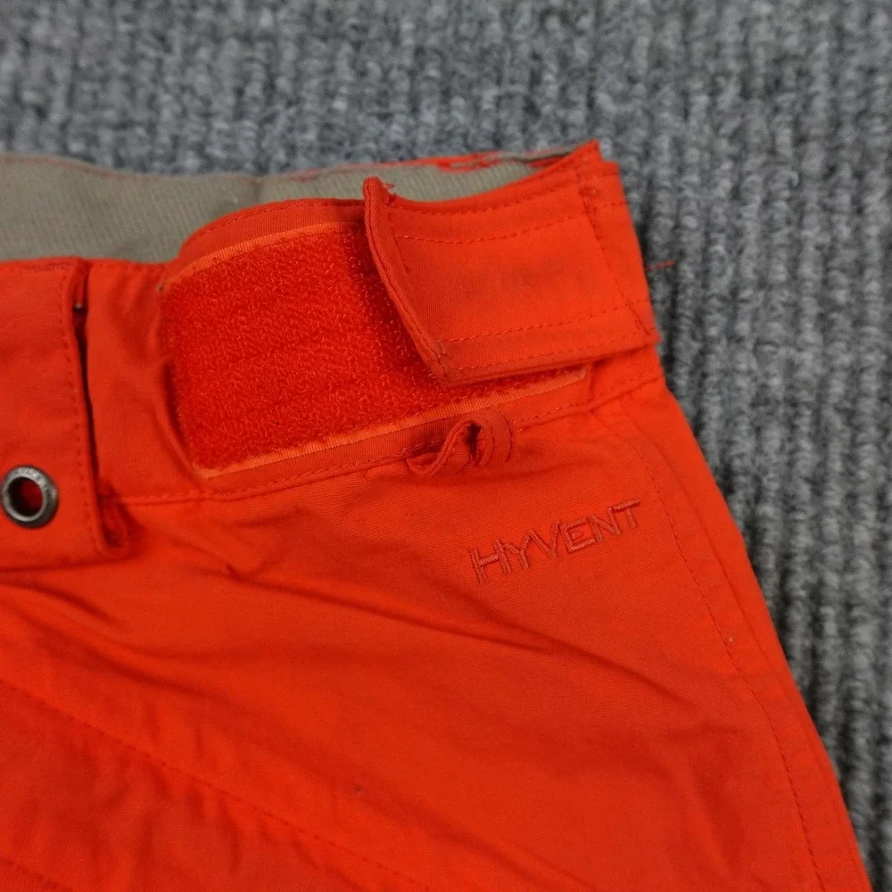 The North Face HyVent Snow Pants Mens Medium Orange Waterproof Ski Snowboard